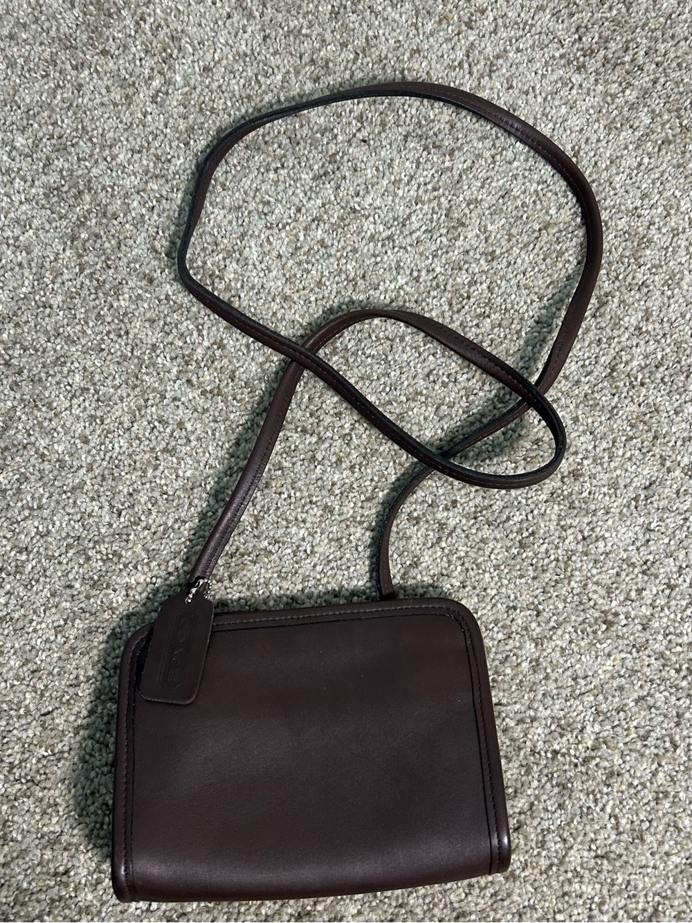 Coach Dark Brown Leather Crossbody Bag